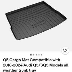 Cargo Mat Fit for Audi Q5, SQ5 2024-2018 TPE Rubber Liner