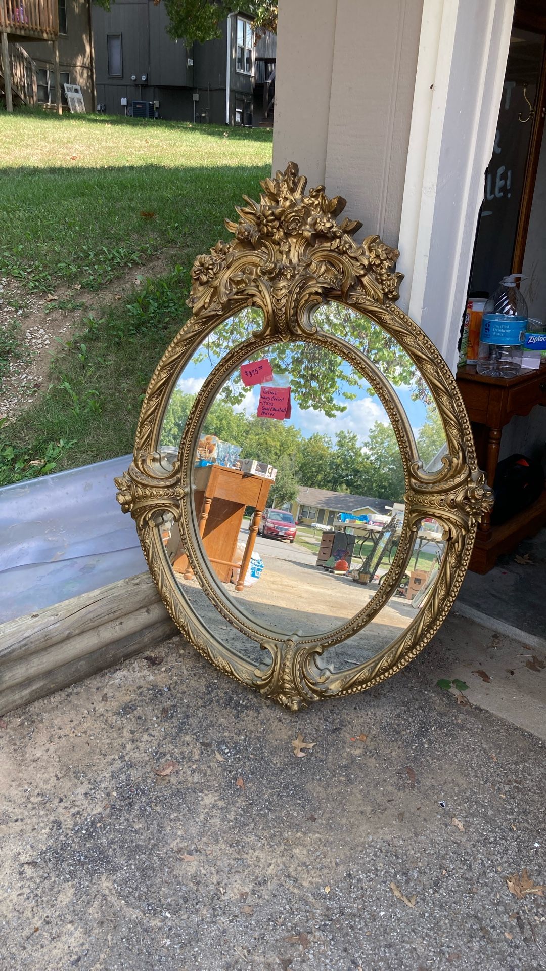 Vintage mid Century Ornate mirror