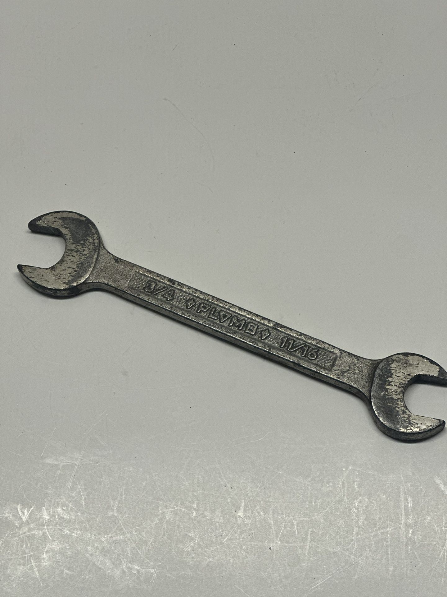 Vintage Plomb (Plvmb) #3035 USA 3/4” by 11/16” Open End Wrench