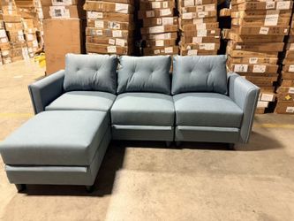L Shaped Couch with Storage,, 4 Seat 