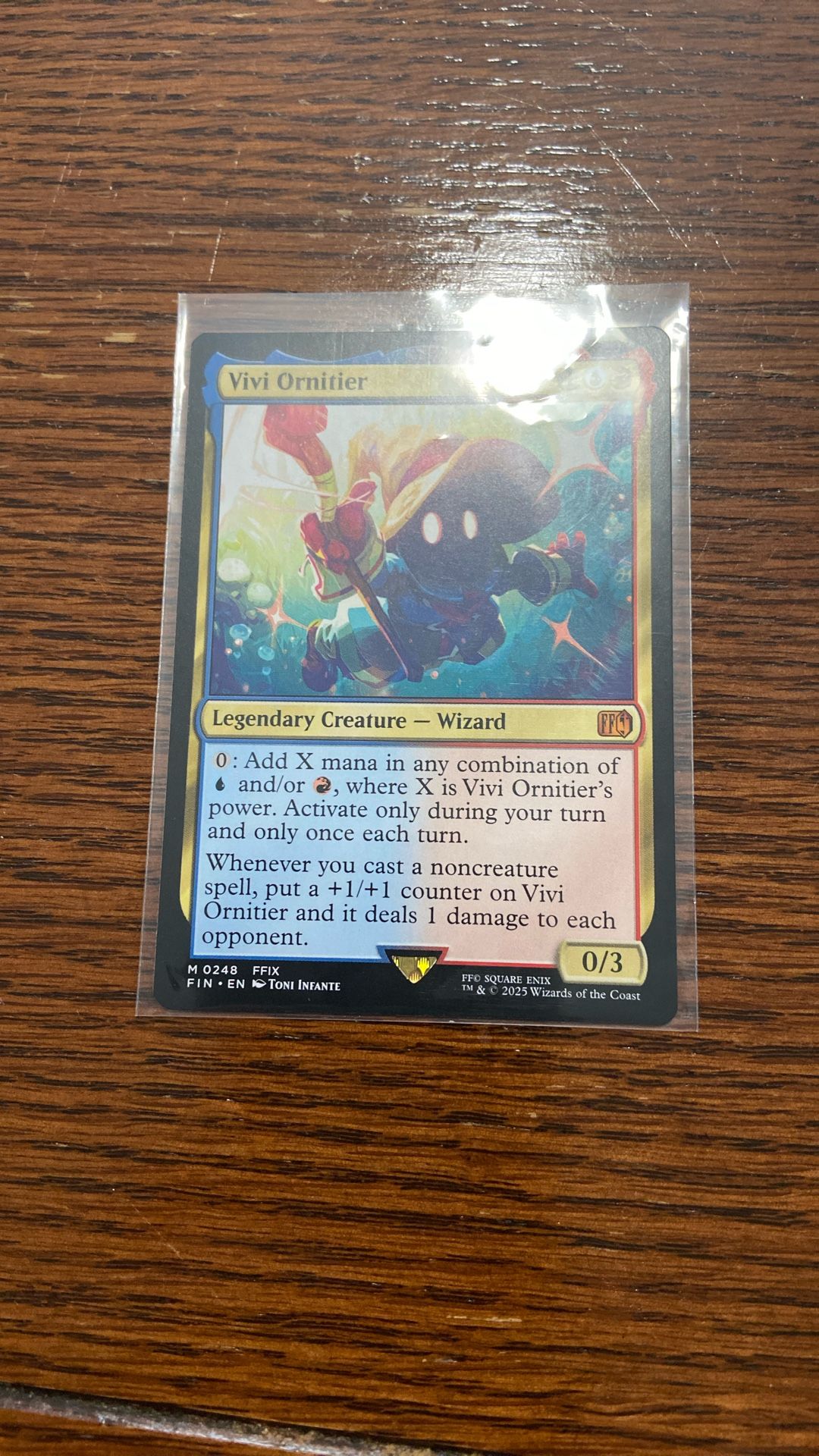 Magic The gathering final Fantasy Vivi Card