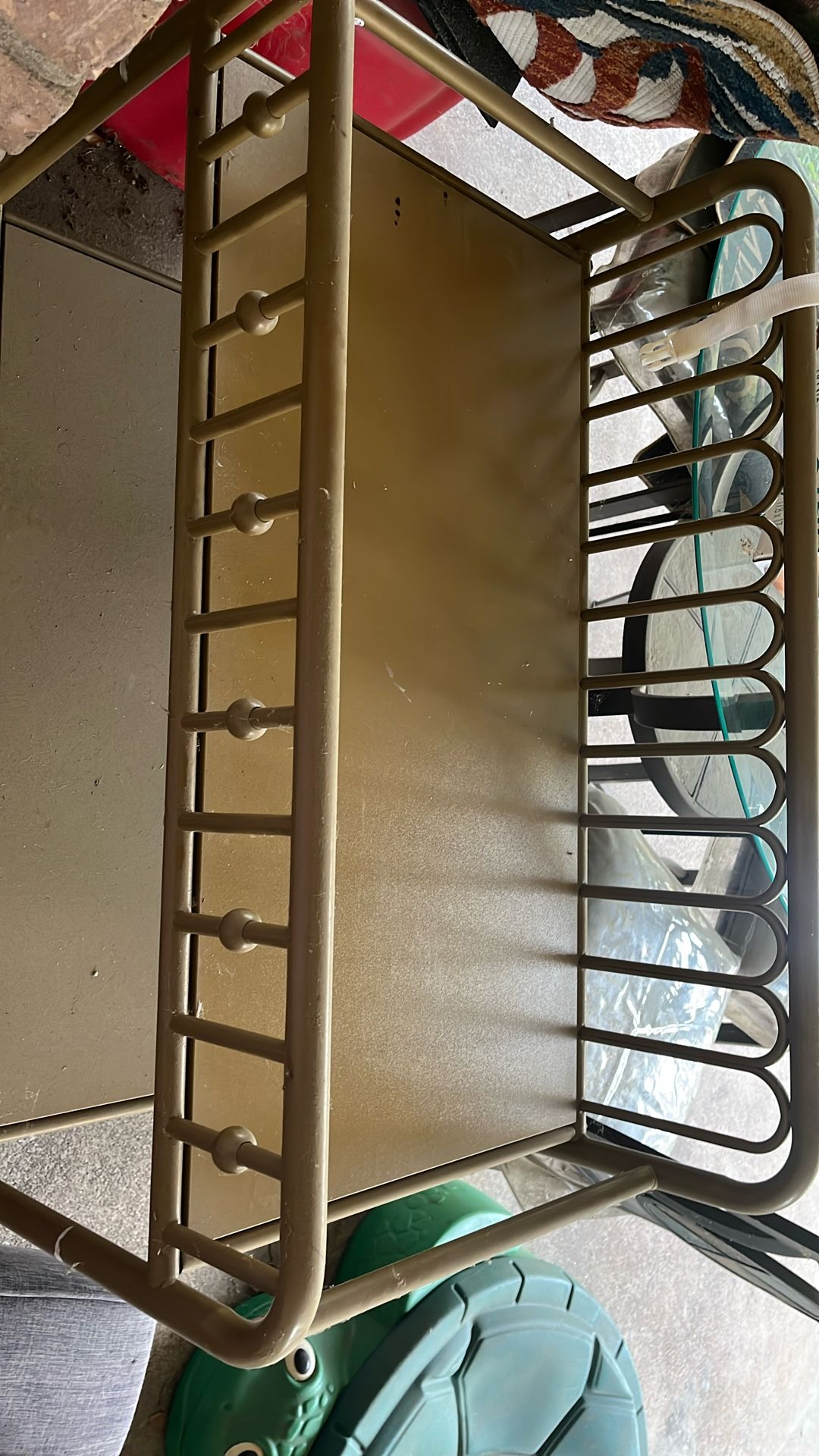 Gold Metal Baby Changing Table