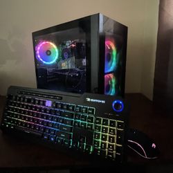 Gaming pc with keyboard nd mouse 