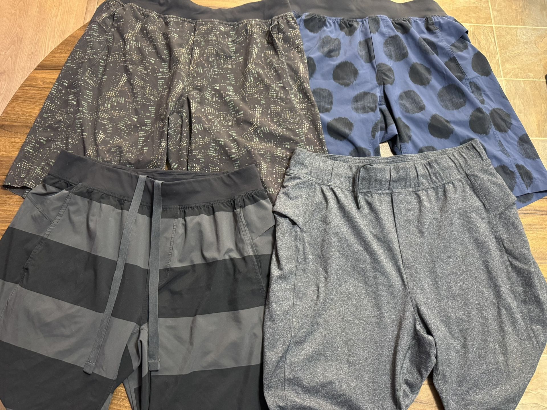 (4) Men’s Lululemon Workout Shorts L/XL