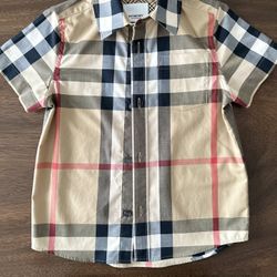 Boys Burberry Button-Down Shirt