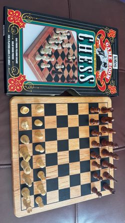 Moving sale- solid wood chess set