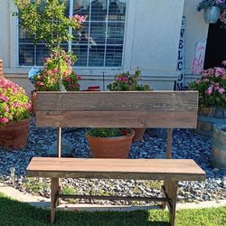 Wooden Park Bench