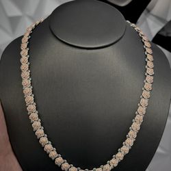Moissanite diamond Rose Chain 