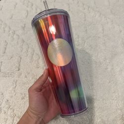 Starbucks Summer 2021 Rainbow Kaleidoscope Pride Venti Tumbler 