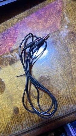 Black 1/4 Inch Mono Instrument Cable