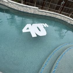 Foam 40th Sign 