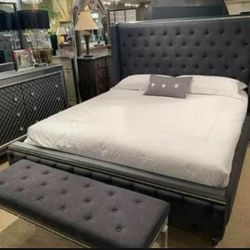 Giovani Dark Gray Panel Bedroom Set 2279