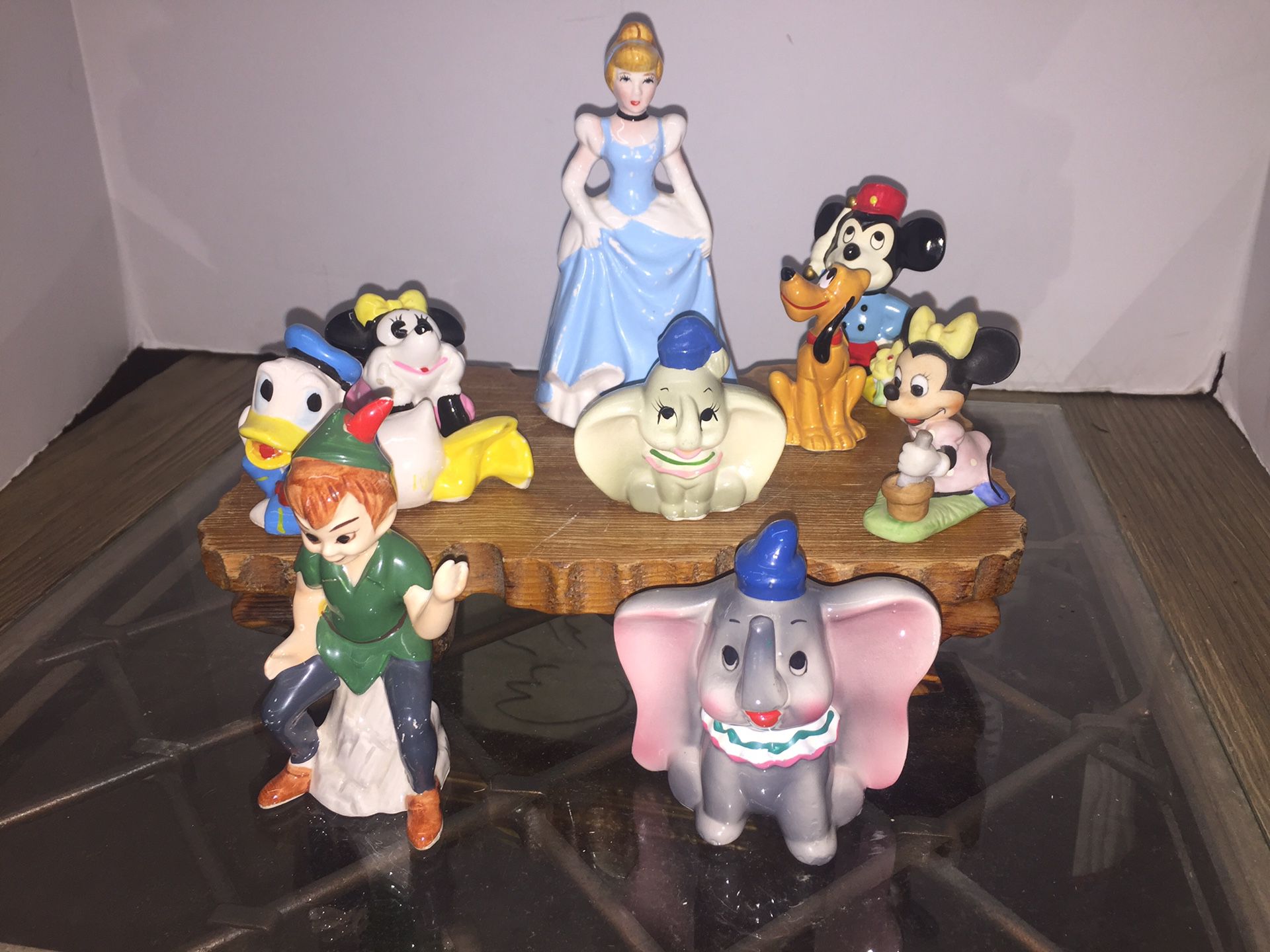 Lot of 9 Classic Walt Disney Ceramic Figures