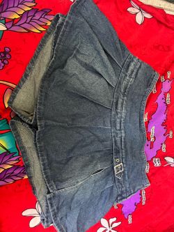 flowy denium skirt