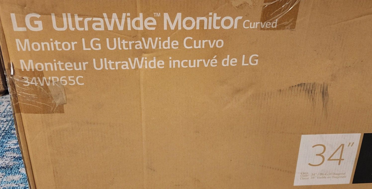 LG CURVED MONITOR ULTRAWIDE 34".