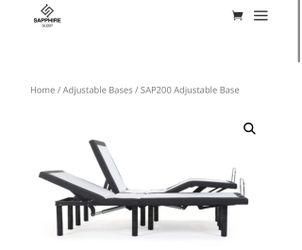 Brand new Sapphire Sleep Adjustable Base 200  Split California King setup