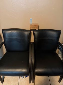 2 Leather Office Chairs