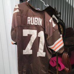 Signed Authentic NFL Cleveland Browns Ahtyba Rubin Jersey