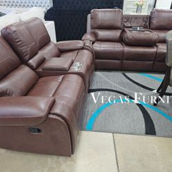 2PC-LIVING-ROOM-SET-RECLINERS ✅ Delivery available ✅ Financing Options Available!✔️✨️No Credit Needed✔️✨️$0 Or $50 Down Payment✨️