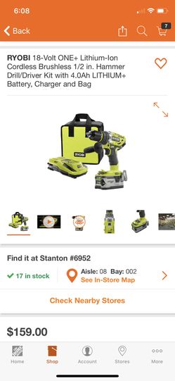 18V brushless hammer drill kit