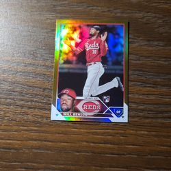 2023 Topps #339 Will Benson RC Gold Foil Cincinnati Reds 
