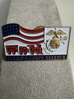 Lot Marine Corps Reserve Toys for Tots Enamel tack TIe Hat Pin Magnet Ruler