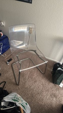 ikea clear desk chair