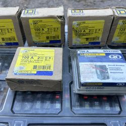 Square d QO Breakers. 100A / 125A