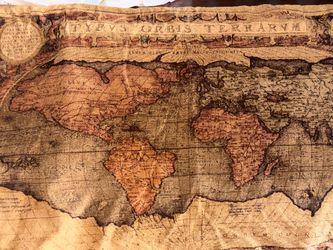 Typus Orbis Terrarum World Map Wall Tapestry