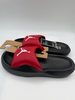 Jordan Franchise Slide – Red/White/Black, Size 10