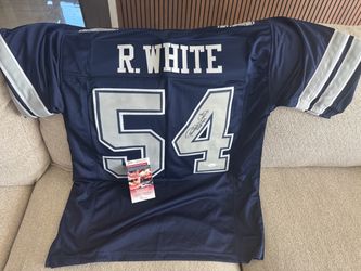 Cowboys Randy white signed Jersey