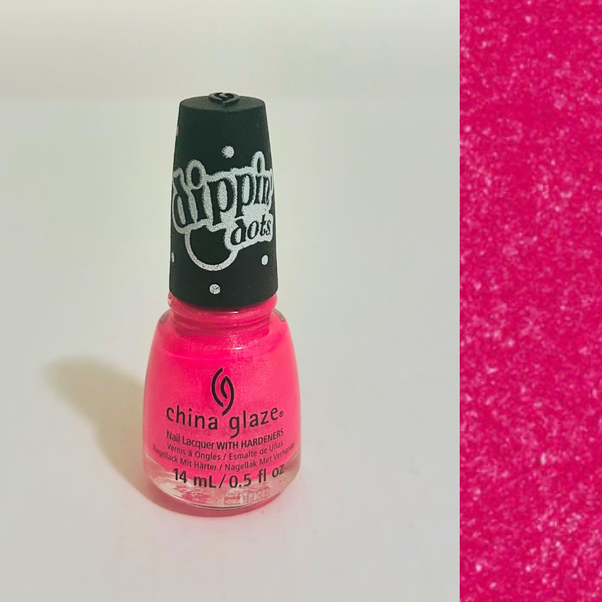 China Glaze Dippin Dots Strawberry Chillin Nail Lacquer
