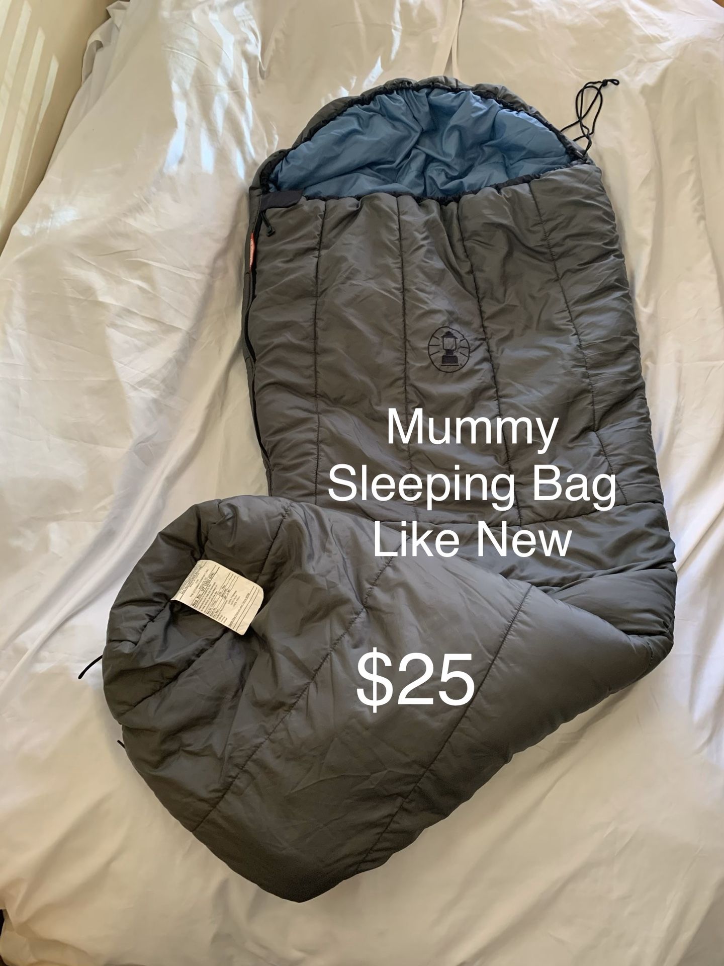 Zero Temp Mummy Sleeping Bag - Excellent Condition