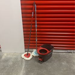 Spin Mop Brooms Dust Pan 