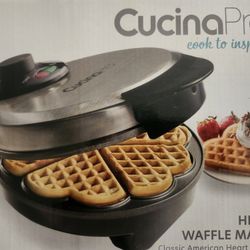 CucinaPro Heart Shaped Waffle Maker 