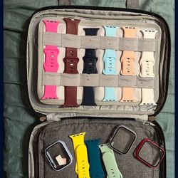 Apple Watch bands with travel bag