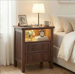 Nightstand with Charging Station