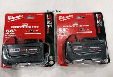Milwaukee M18 RedLithium XC5.0 Battery 2-Pack