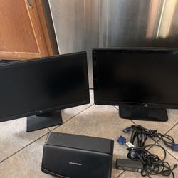 Two HP Monitors 