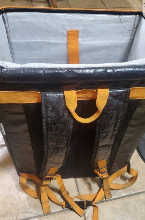 Cooler / Backpack ~ Large ~ Black & Orange ~ Used