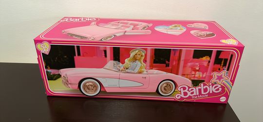 Barbie The Movie Collectible Car, Pink Corvette Convertible