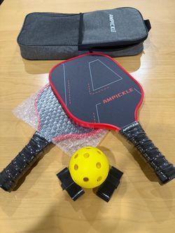 AMPICKLE Pickleball Paddles, USAPA Standards Fiberglass Paddles. New (open box)