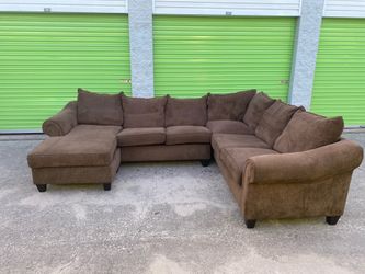 Large Brown Sectional