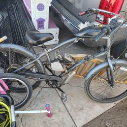 Bicycle 26" BMX Mountain Bike Motorized Go-kart GoPed Scooter Electric Bike Gas Powered Beach Cruiser Lowrider Bike Project