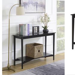 NIB Wooden Console Table Mid-Century Style