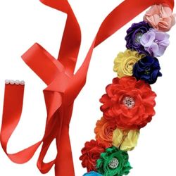Flower Sash Belt. New