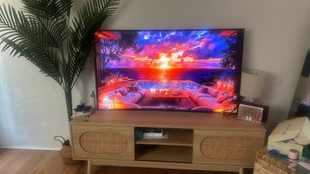moving day sale  Wayfair vintage TV stand + Accent chair