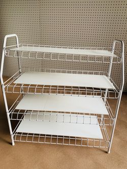 Shoe/Stuff Rack 4 Layers Modern Look With Customized PVC Board