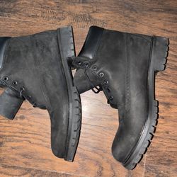 men’s black  timberland  boots 