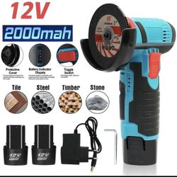 Cordless brushless angle grinder 12v 16800rpm mini handheld polish grinding tool new